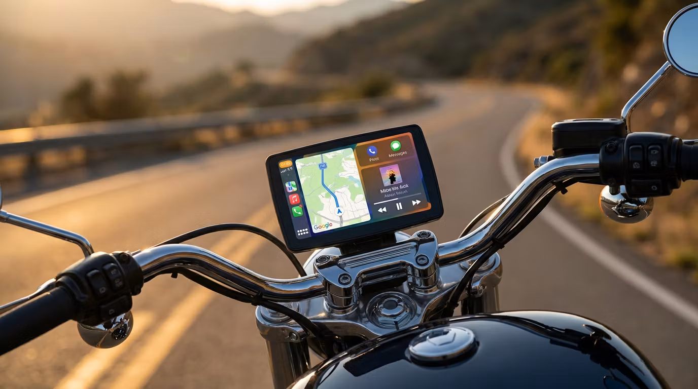 W722 Motorcycle CarPlay & Android Auto