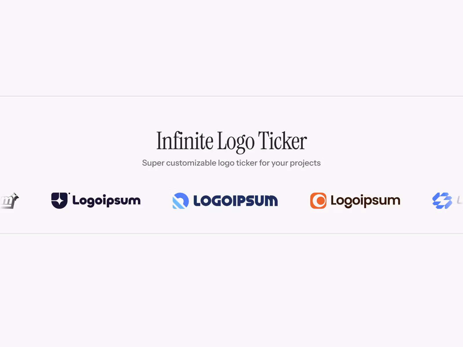 Infinite Framer Logo Ticker