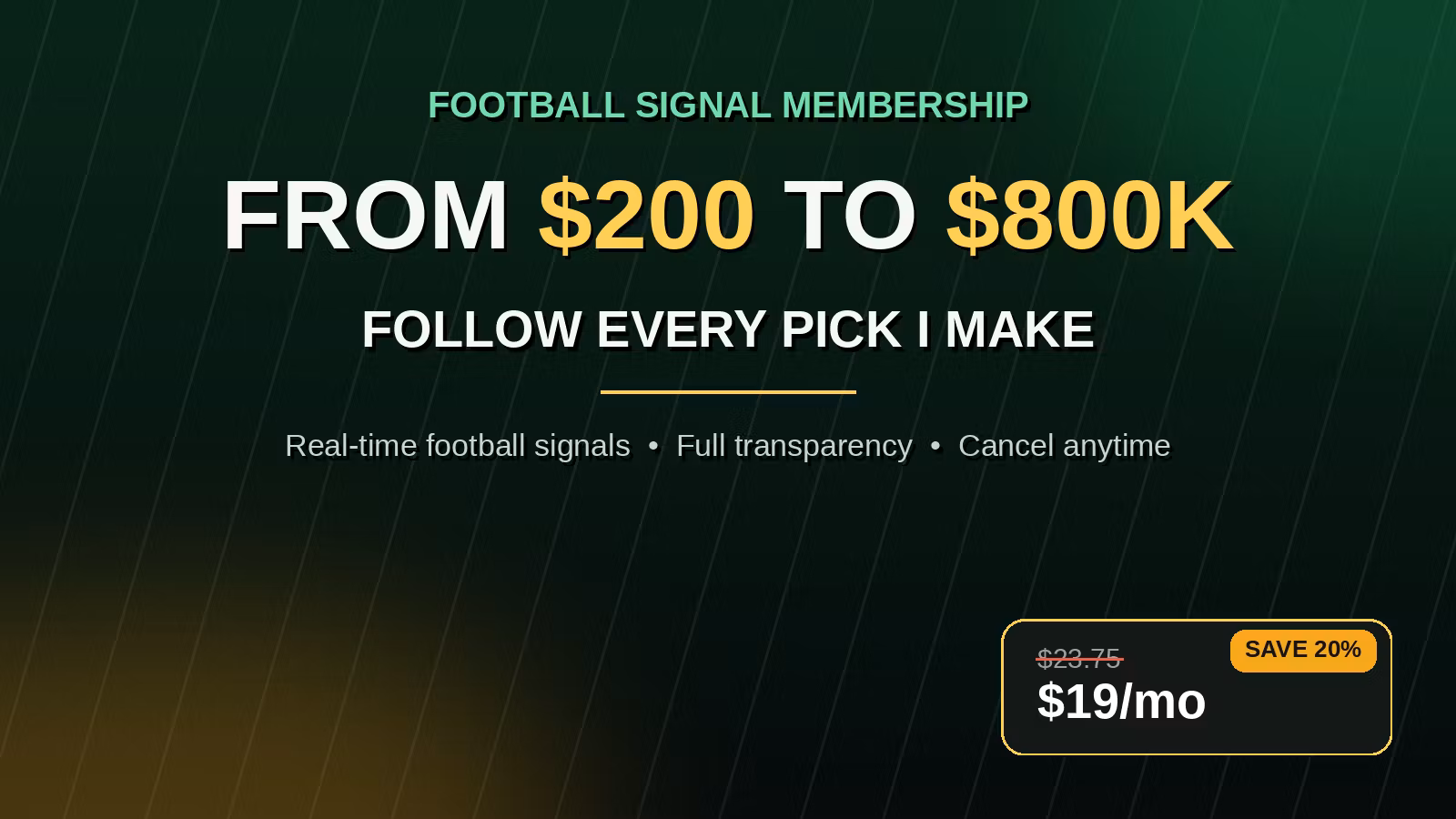 Football Signals Membership