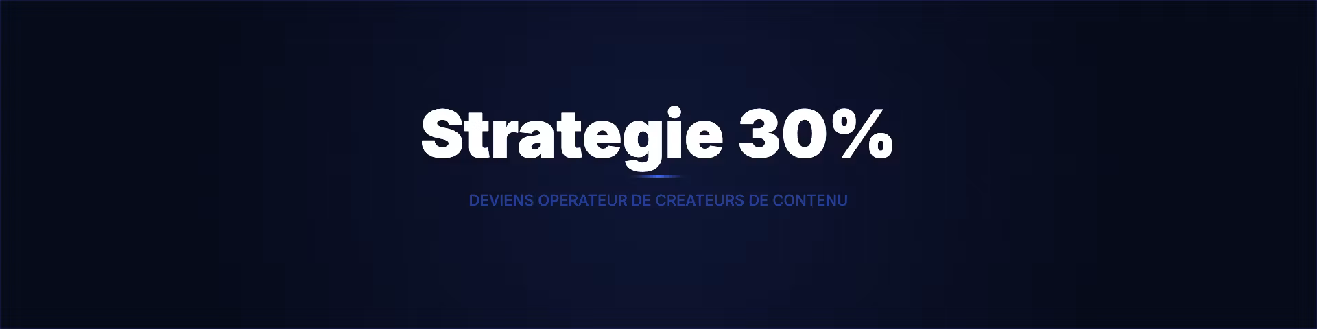 Stratégie 30%