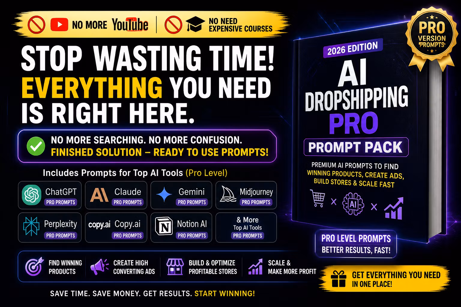 AI Dropshipping Pro Prompt Pack (2026 Edition)