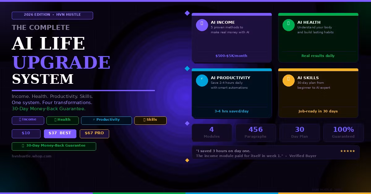 "The Complete AI Life Upgrade System"