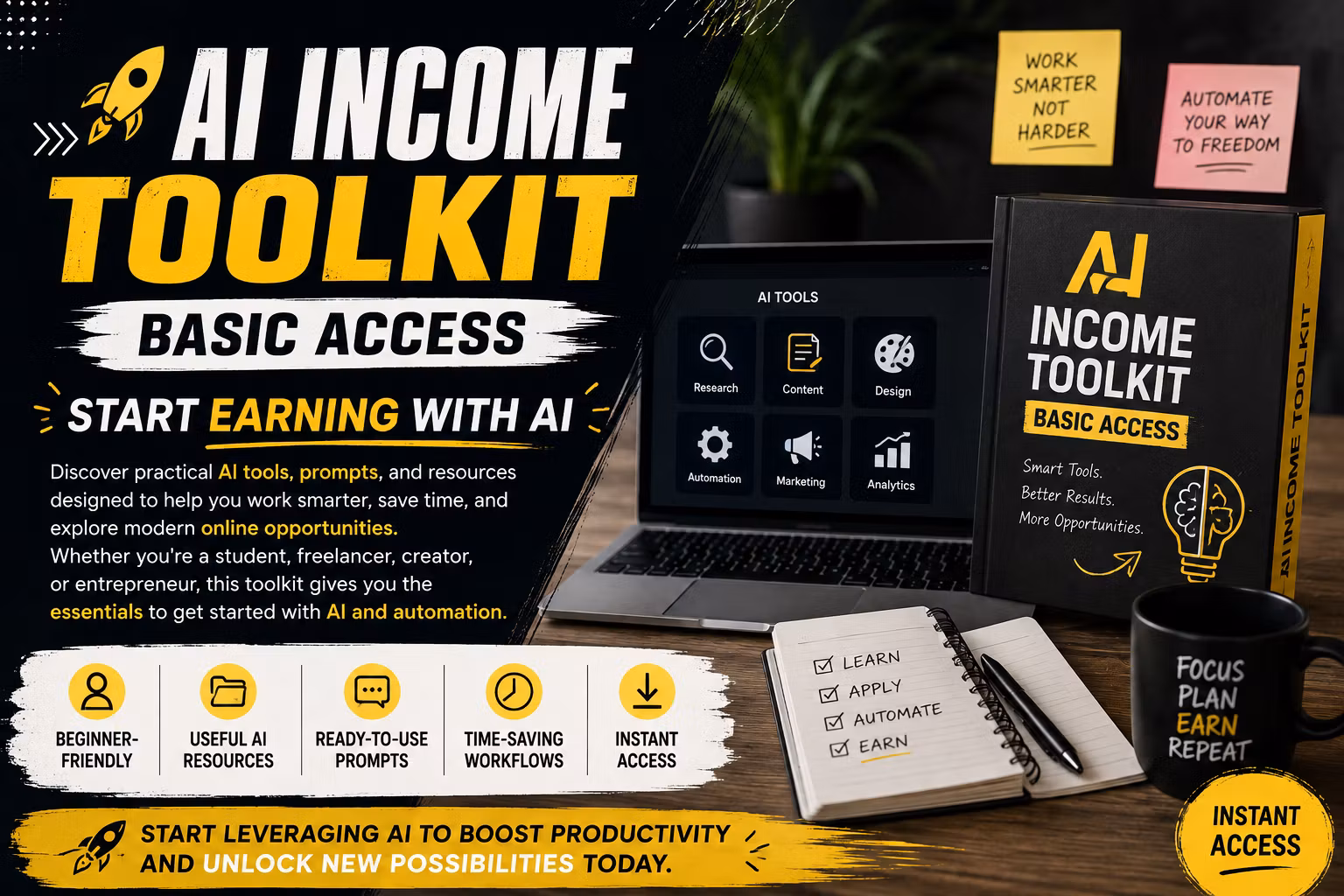 Ai income toolkit 2026 basic access 