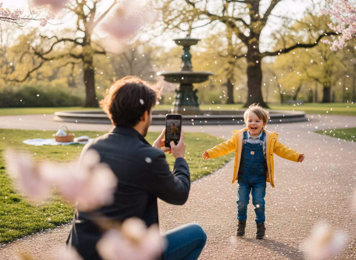Busy Parents Organizing Photos