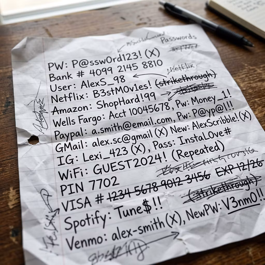 Adults Keeping Logins Secure