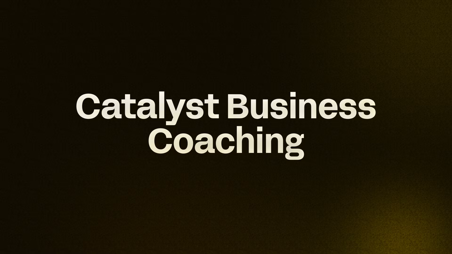 Catalyst Business Coaching