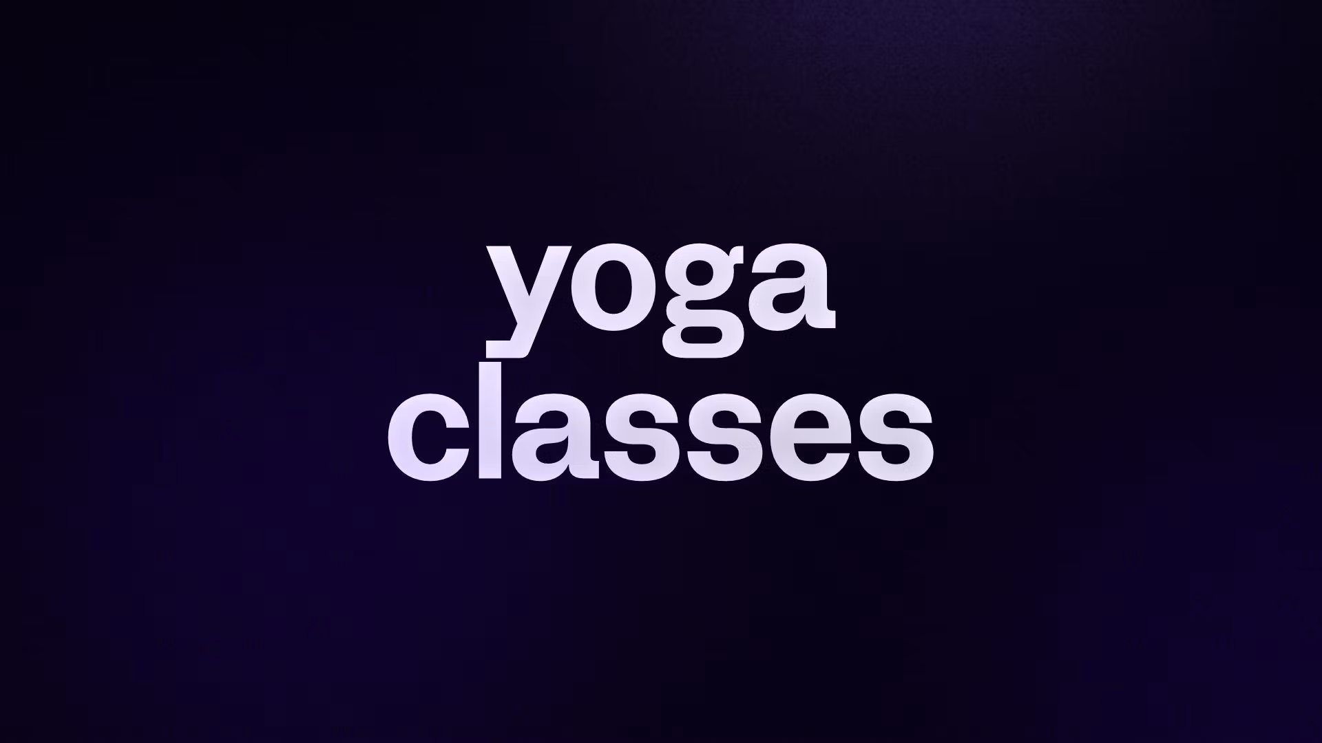 yoga classes