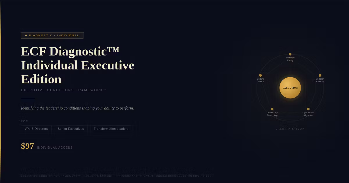 ECF Diagnostic™ (Individual Executive Edition)