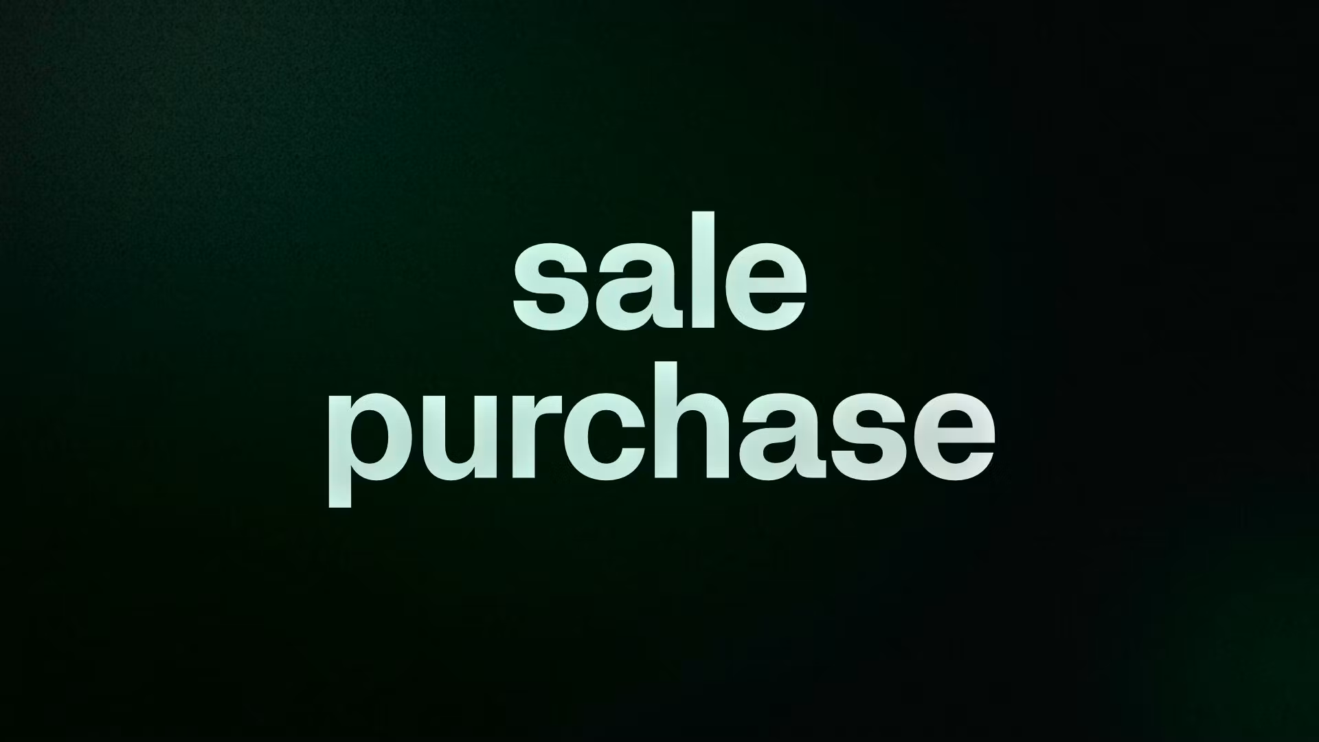 sale purchase 