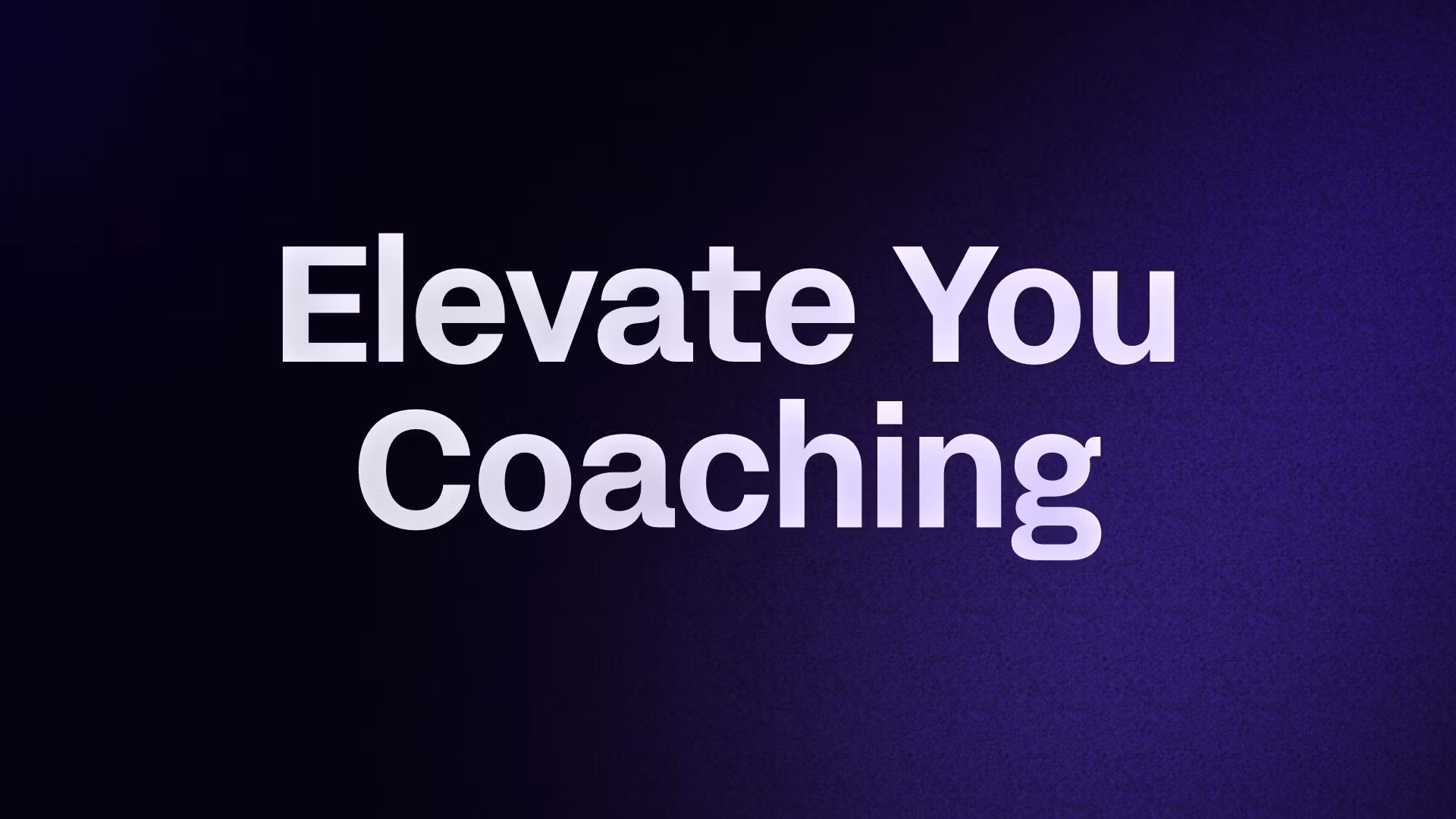 Elevate You Coaching