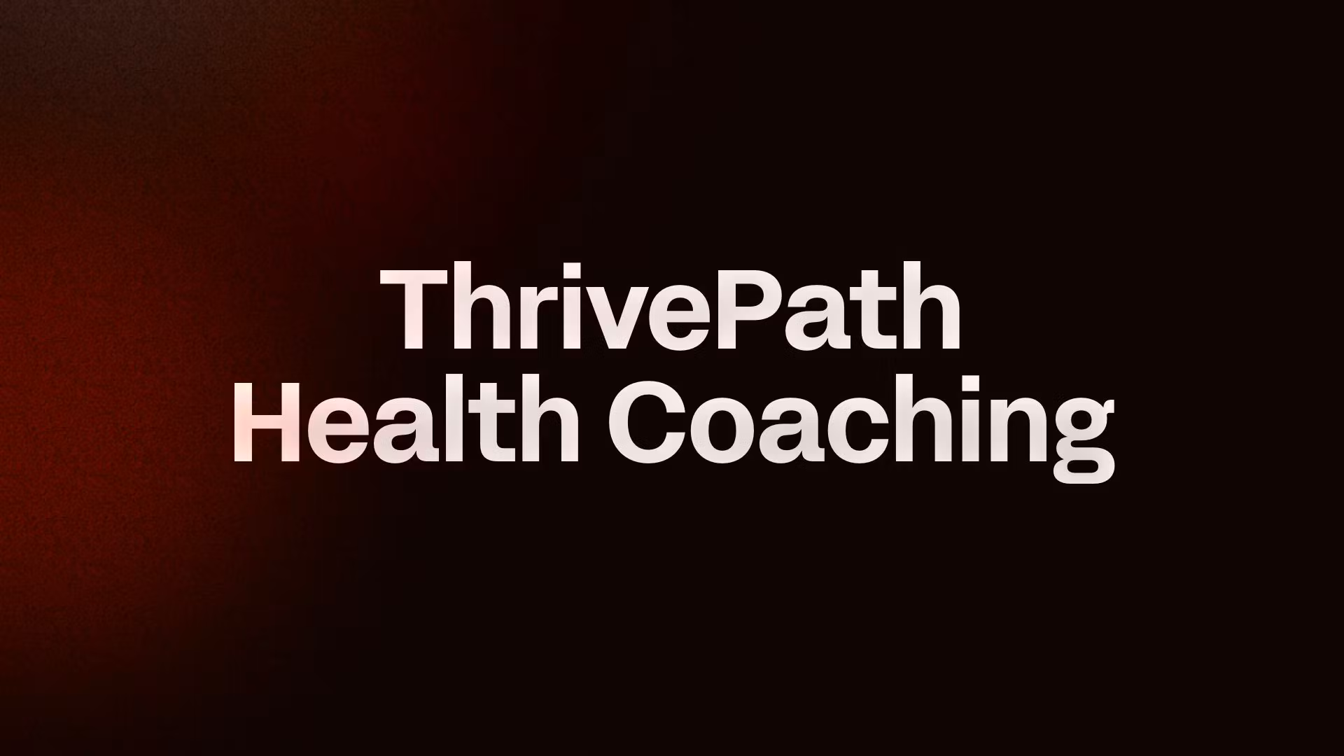 ThrivePath Health Coaching