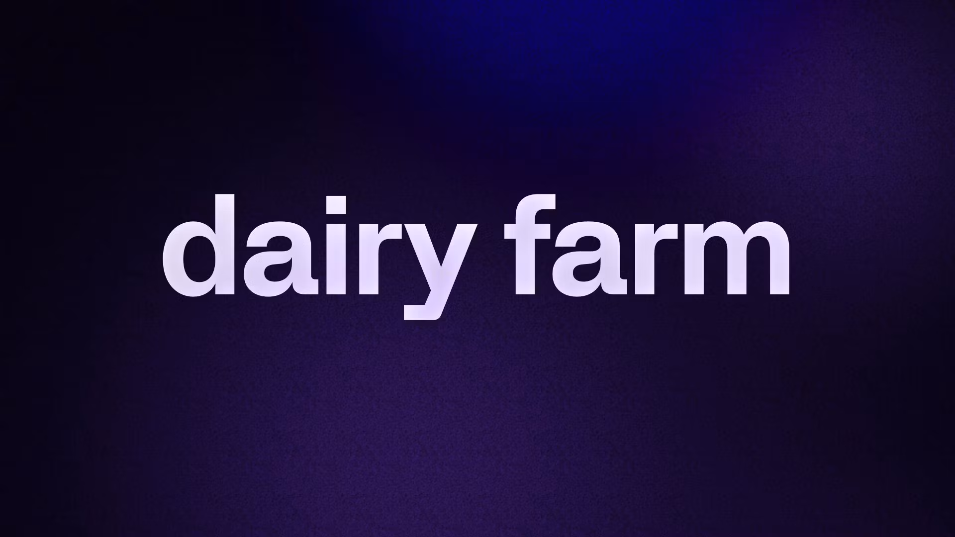 dairy farm