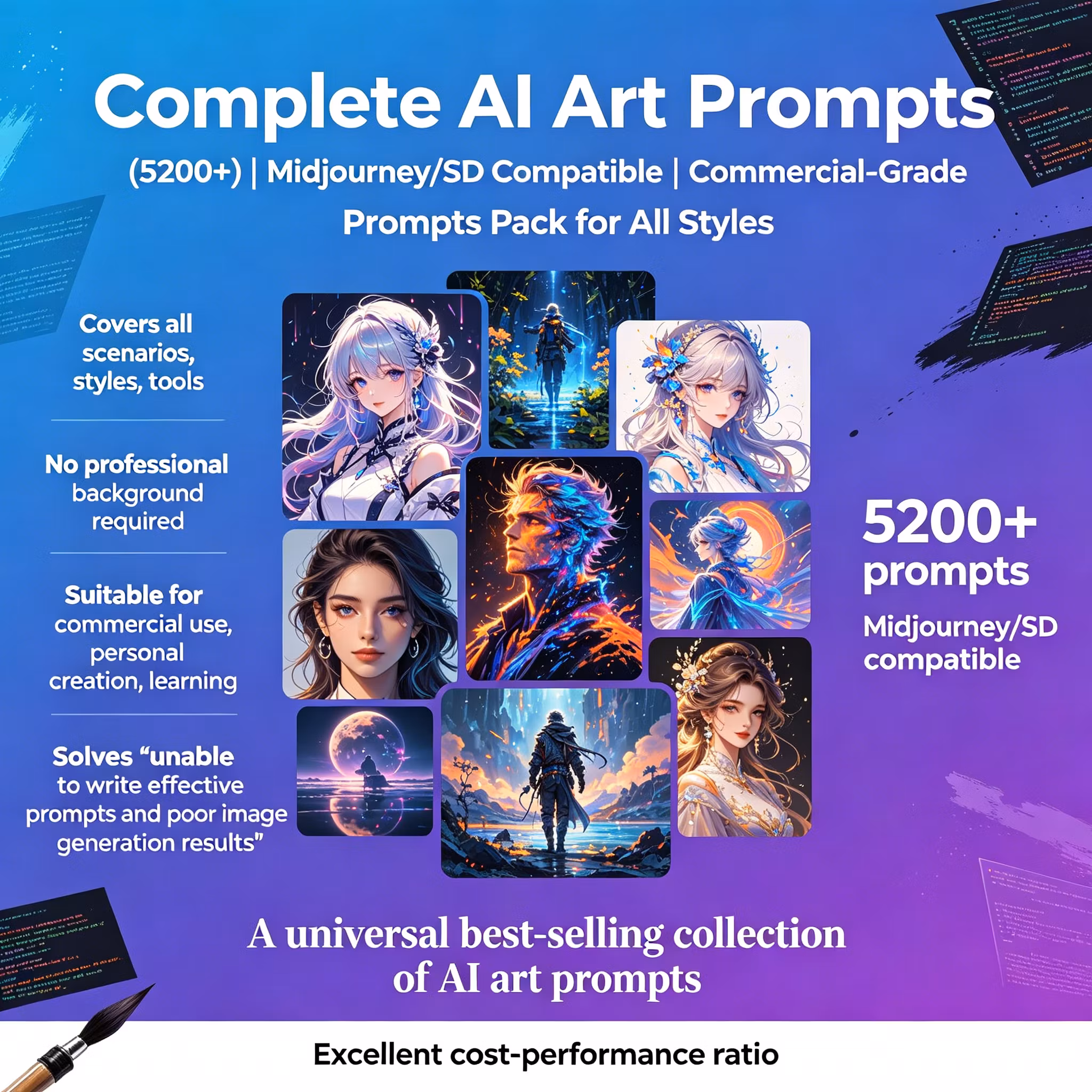 5,200+ AI Visual Art Prompts
