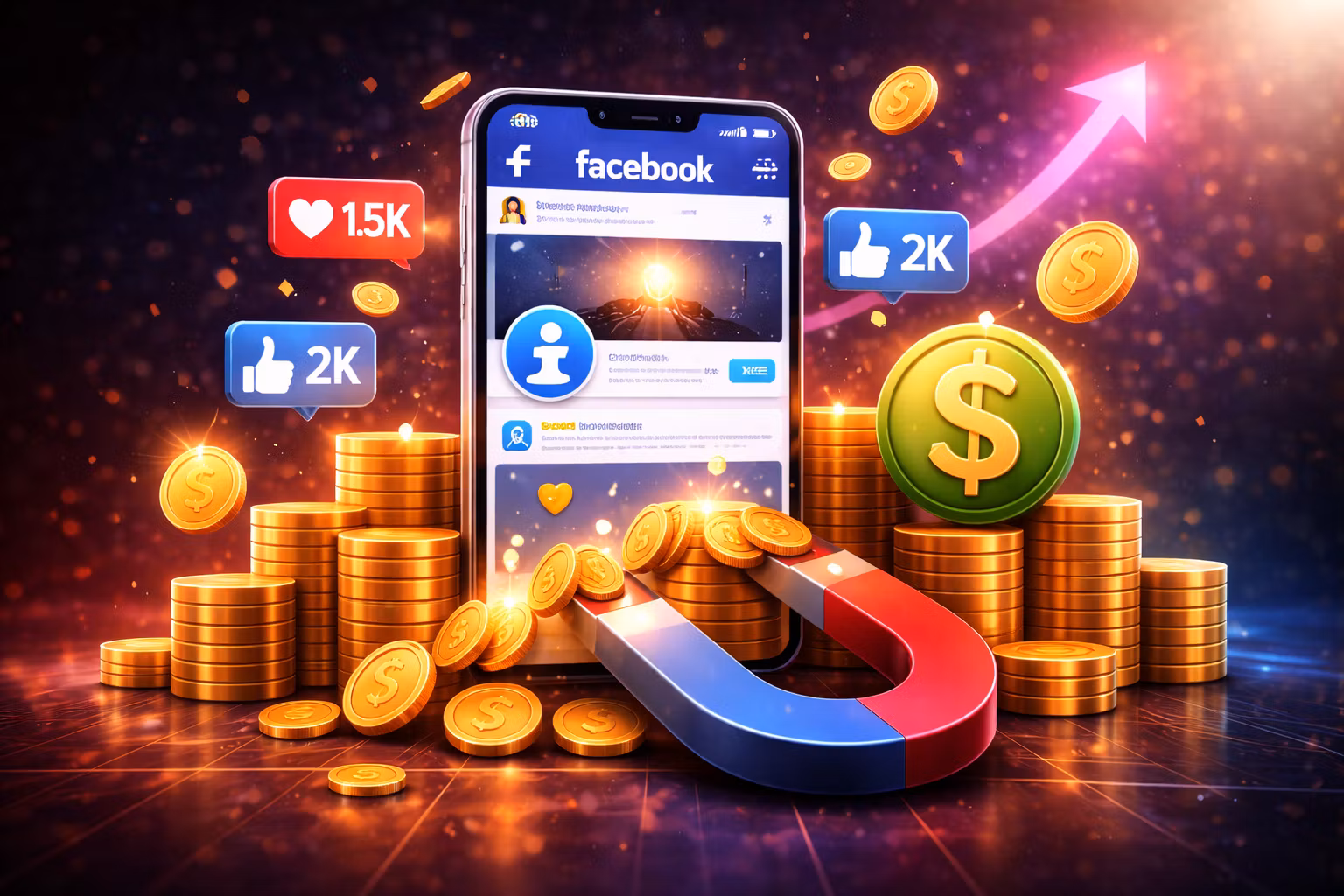 Monetized FB pages