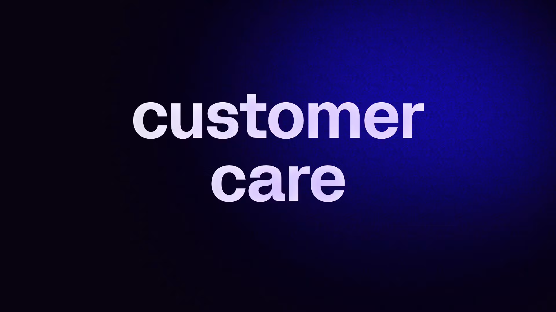 customer care