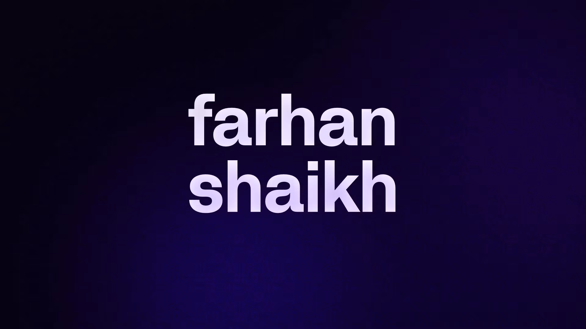 farhan shaikh 