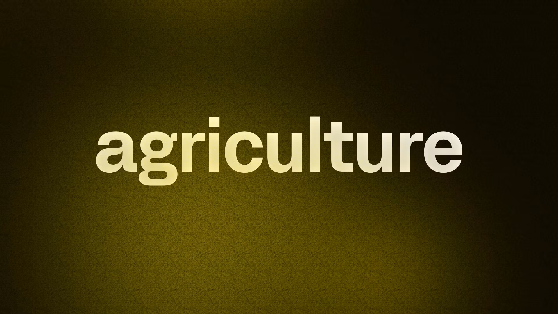 agriculture 