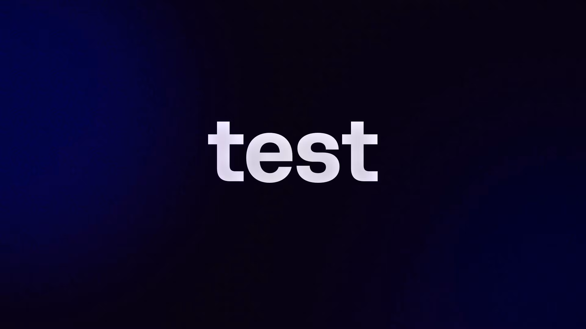 test 
