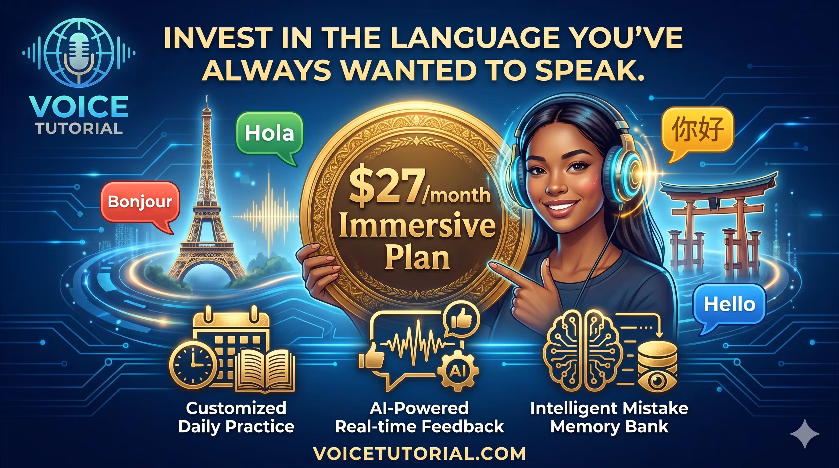 VOICE TUTORIAL $27 ACCESS PLAN