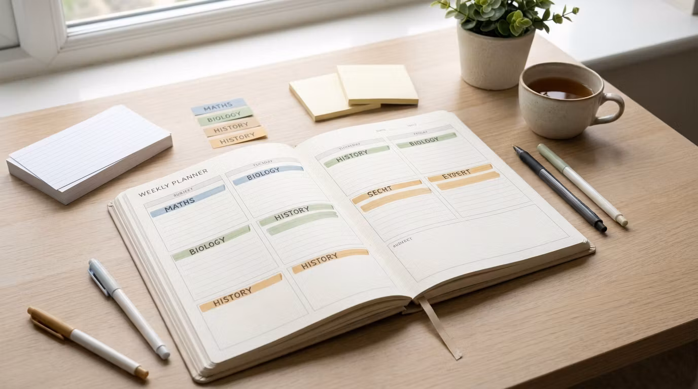 Weekly Exam Revision Planner