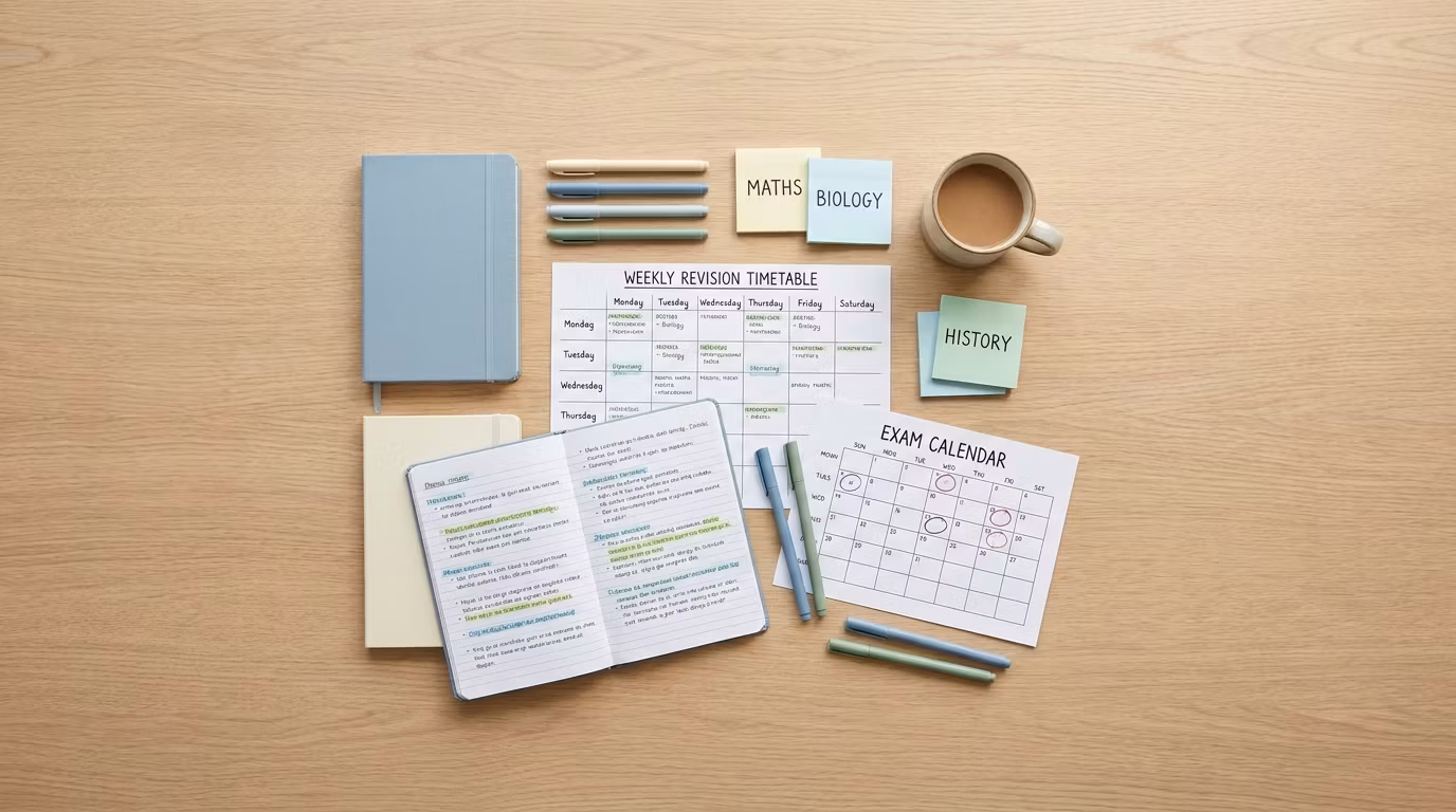 Weekly Exam Revision Planner 