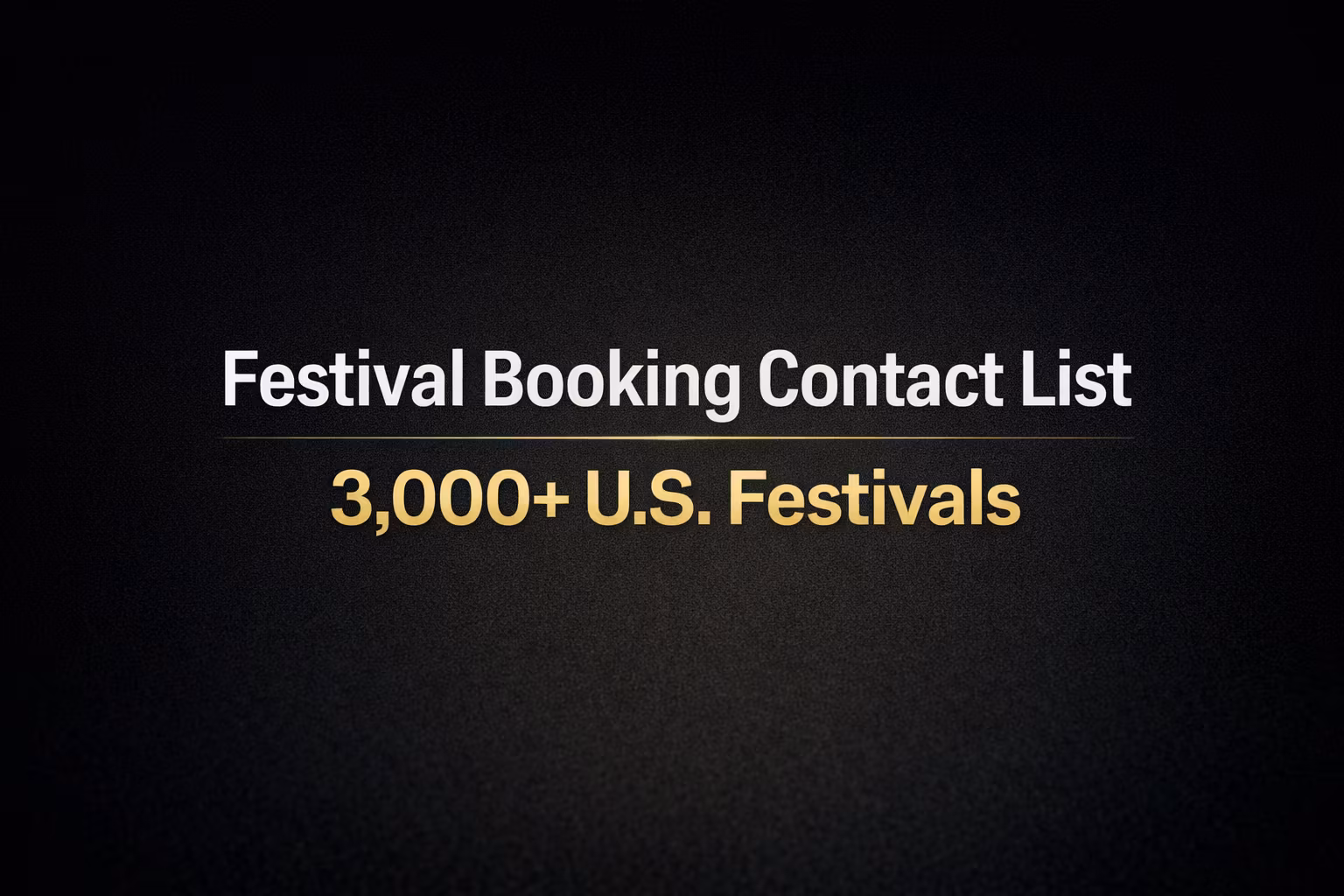 3,000 U.S. Festivals Booking 