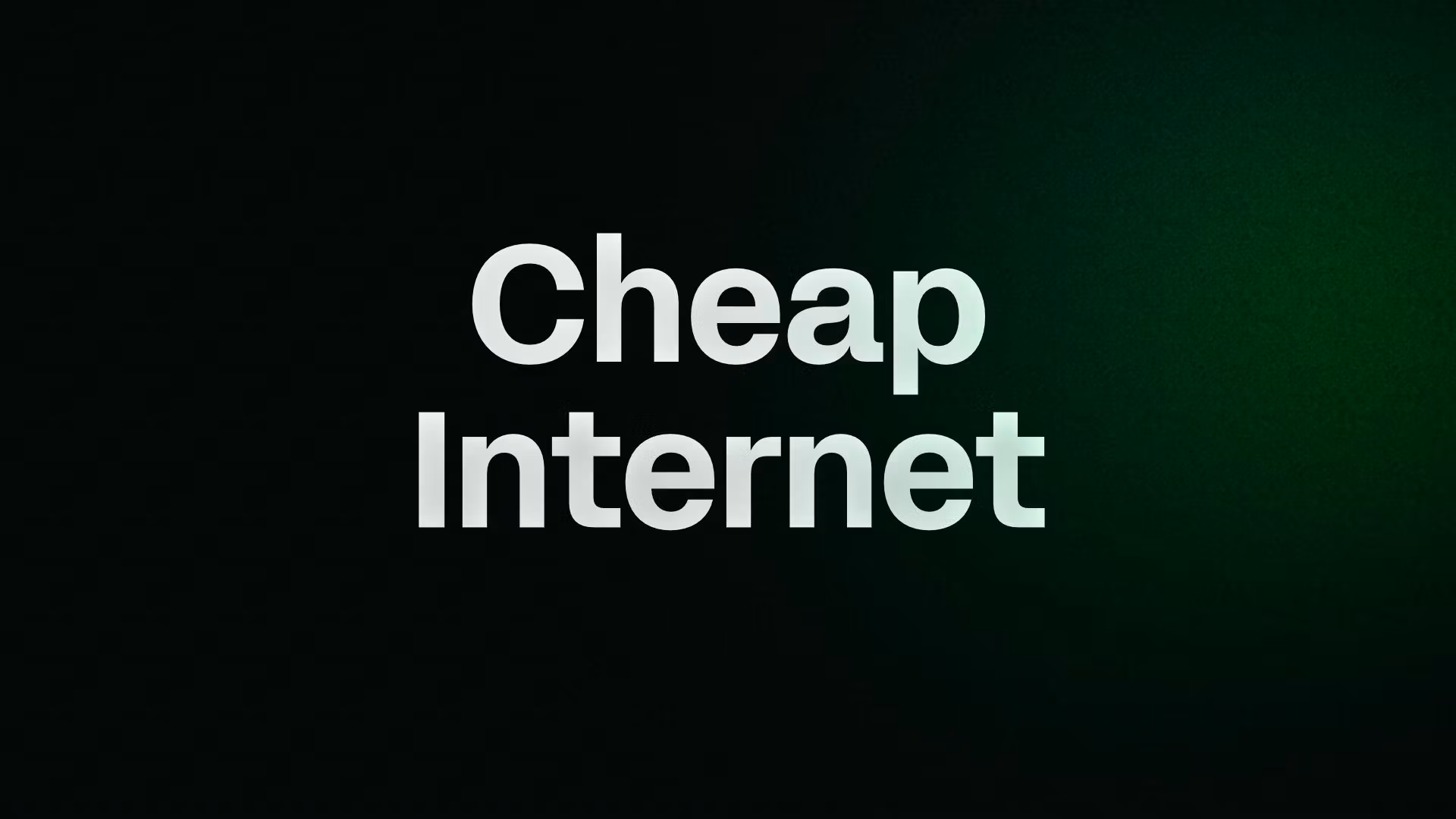 Cheap Internet 