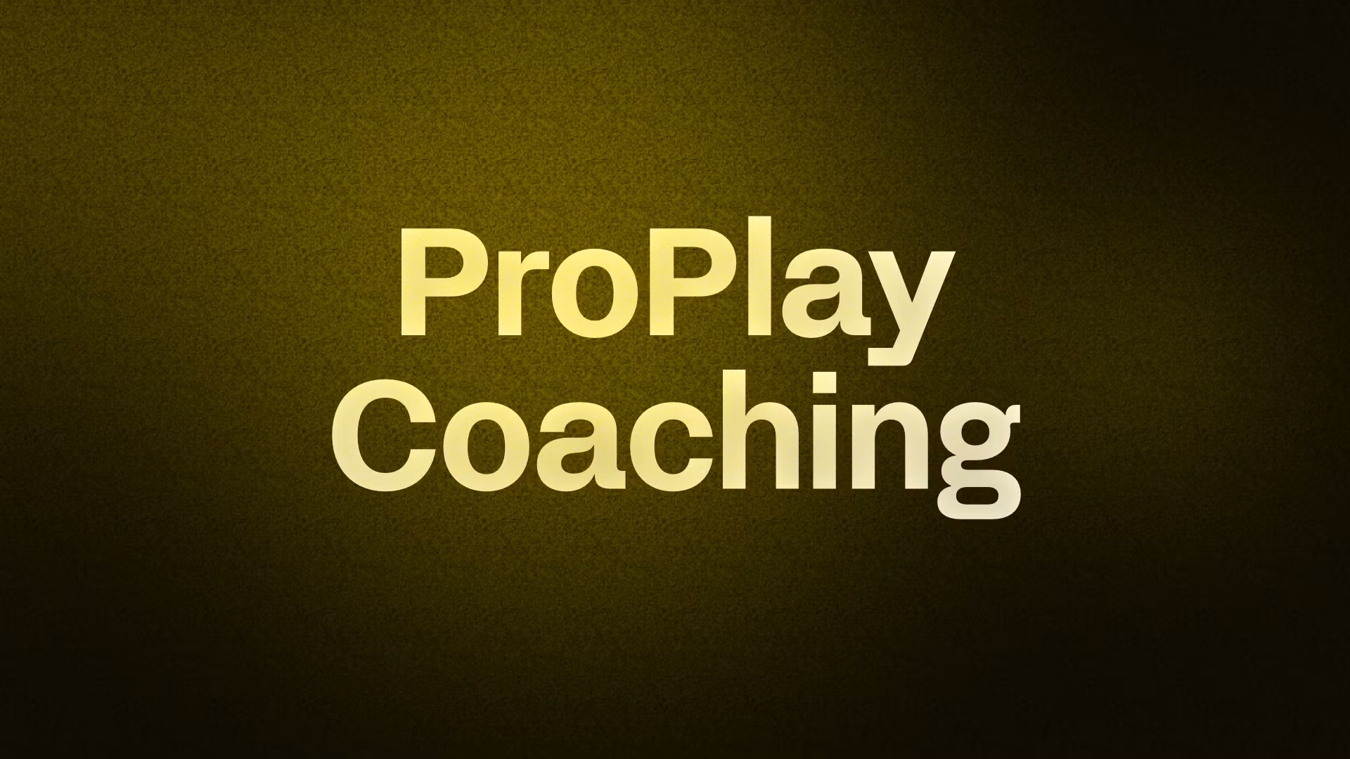 ProPlay Coaching
