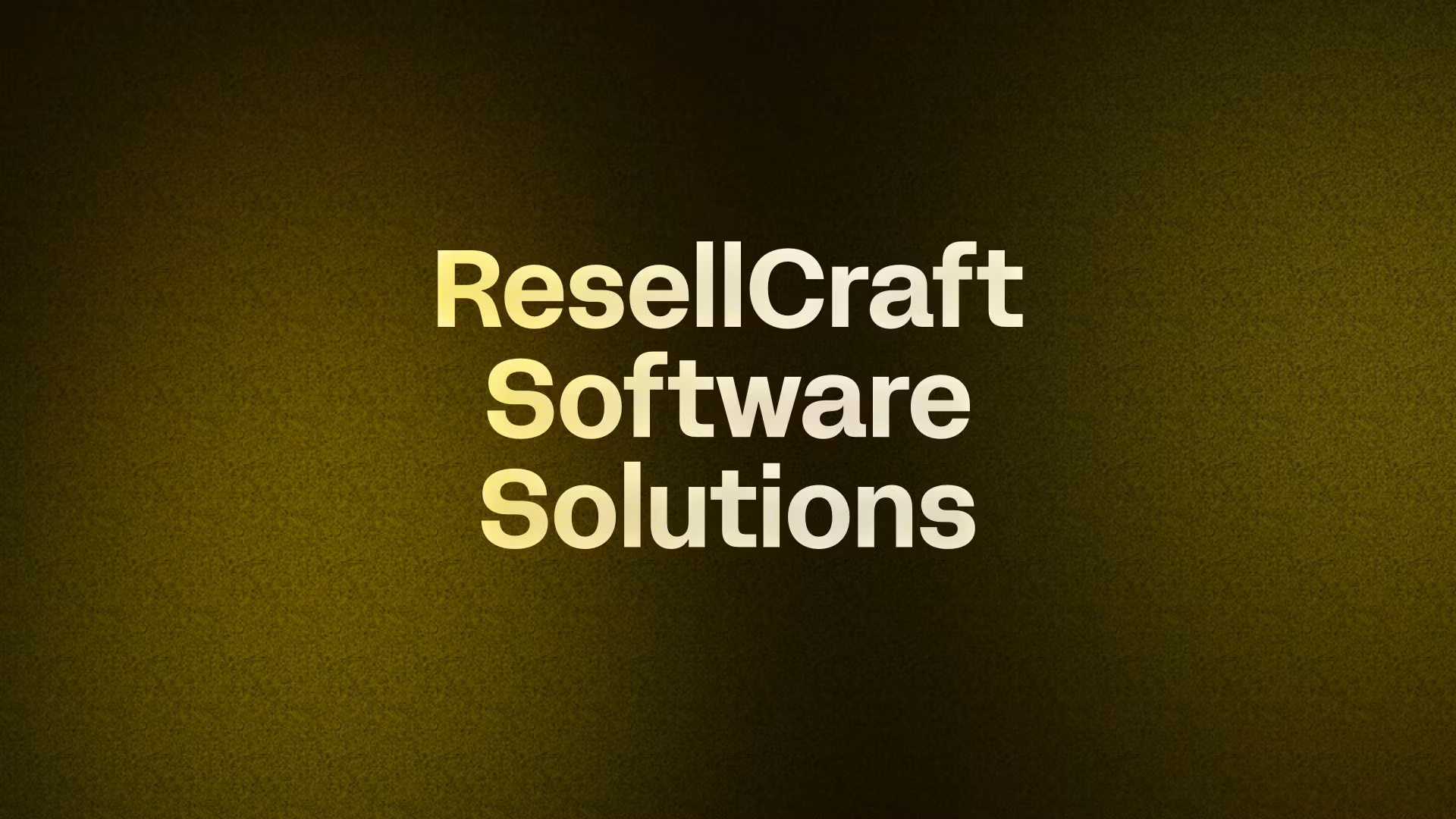 ResellCraft Software Solutions