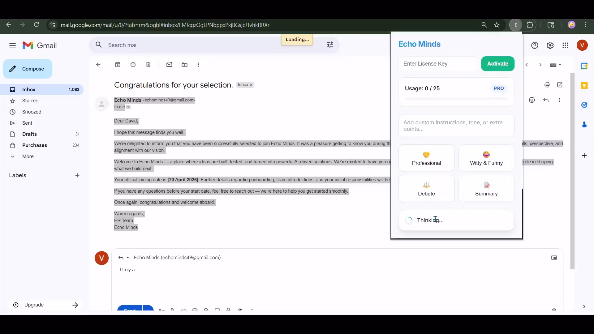 ECHO MINDS - AI CHROME EXTENSION BY FORGE (PRO VERSION)