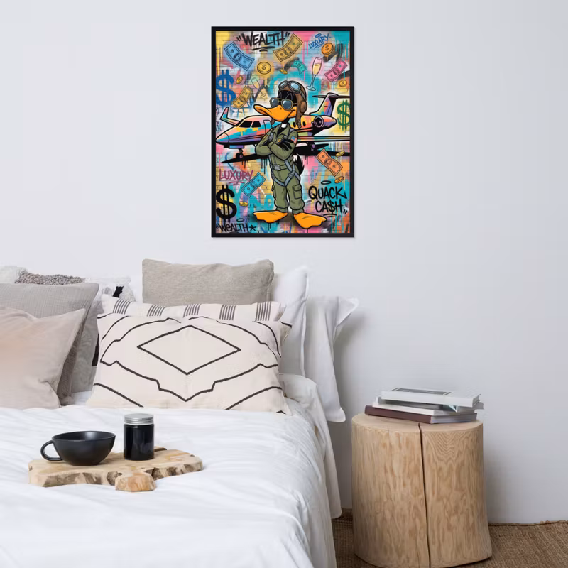 Framed poster Duck pilot