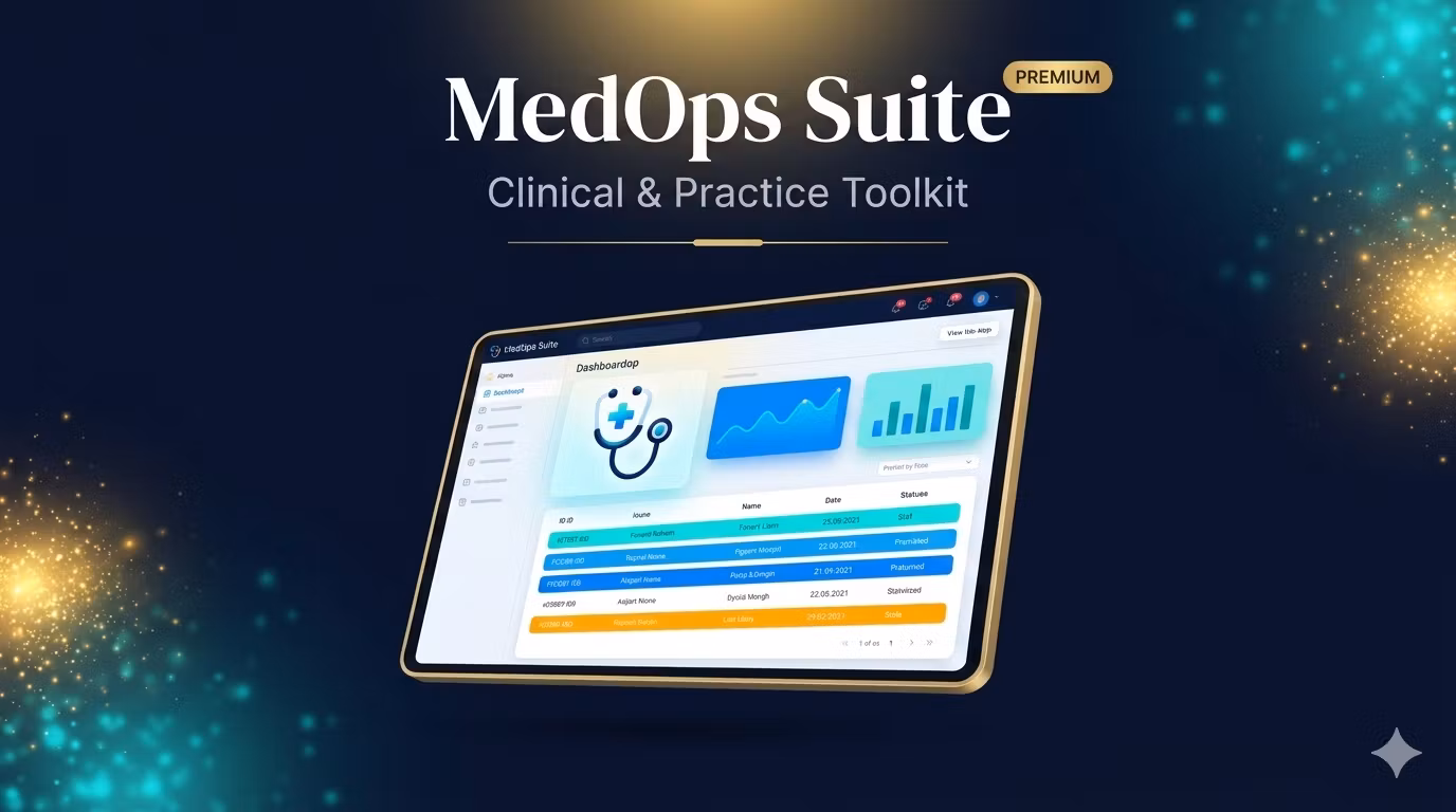 MedOps Suite — Premium Clinical & Practice Toolkit