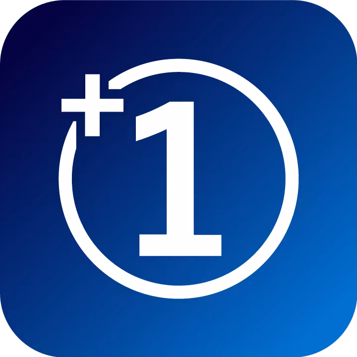 plus 1