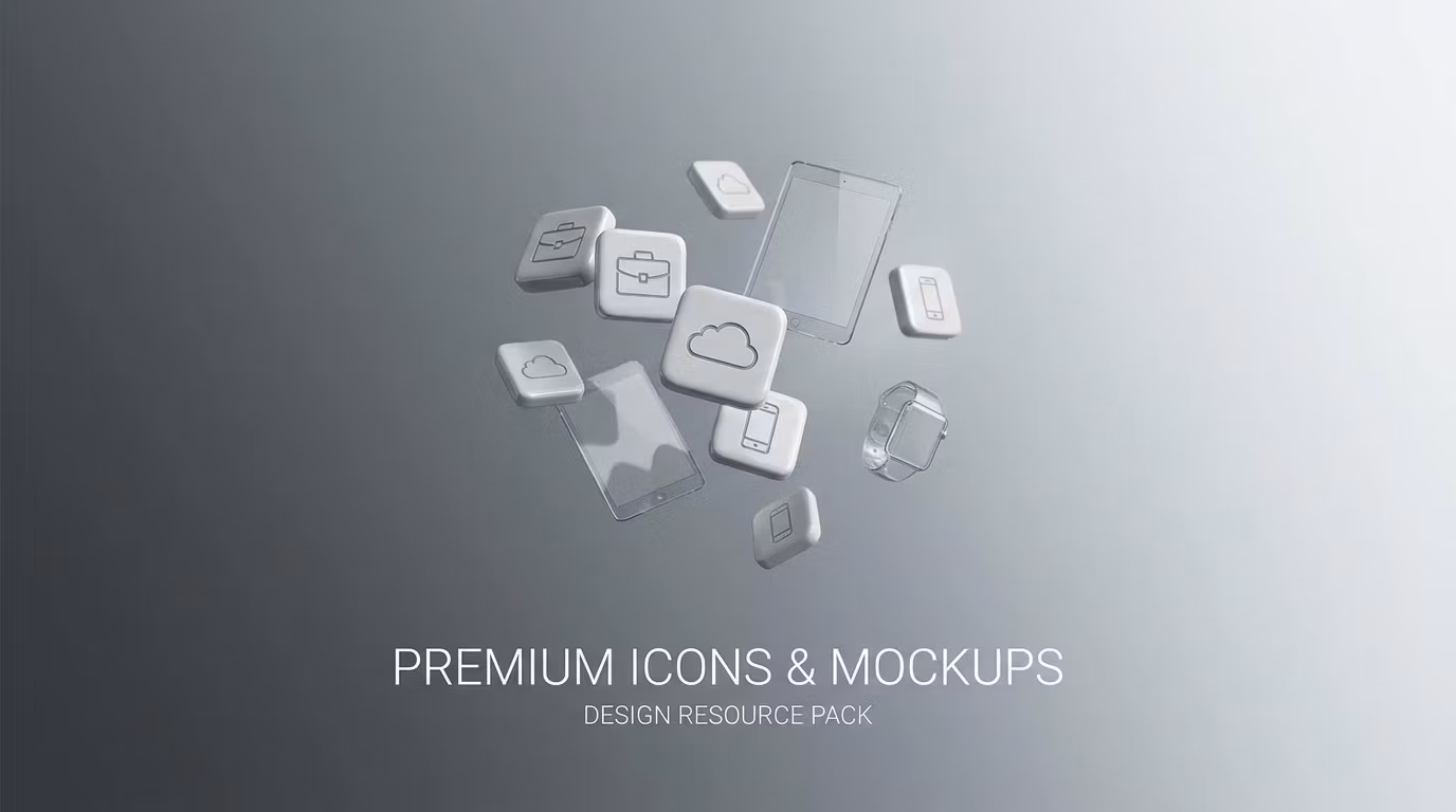 1000+ Premium Icons & Mockups Pack