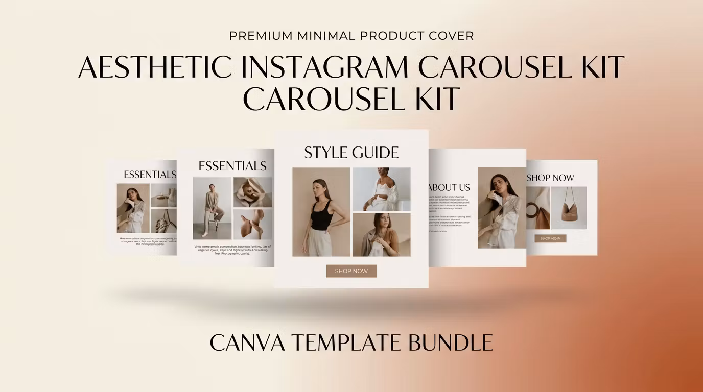 Aesthetic Instagram Carousel Canva Kit