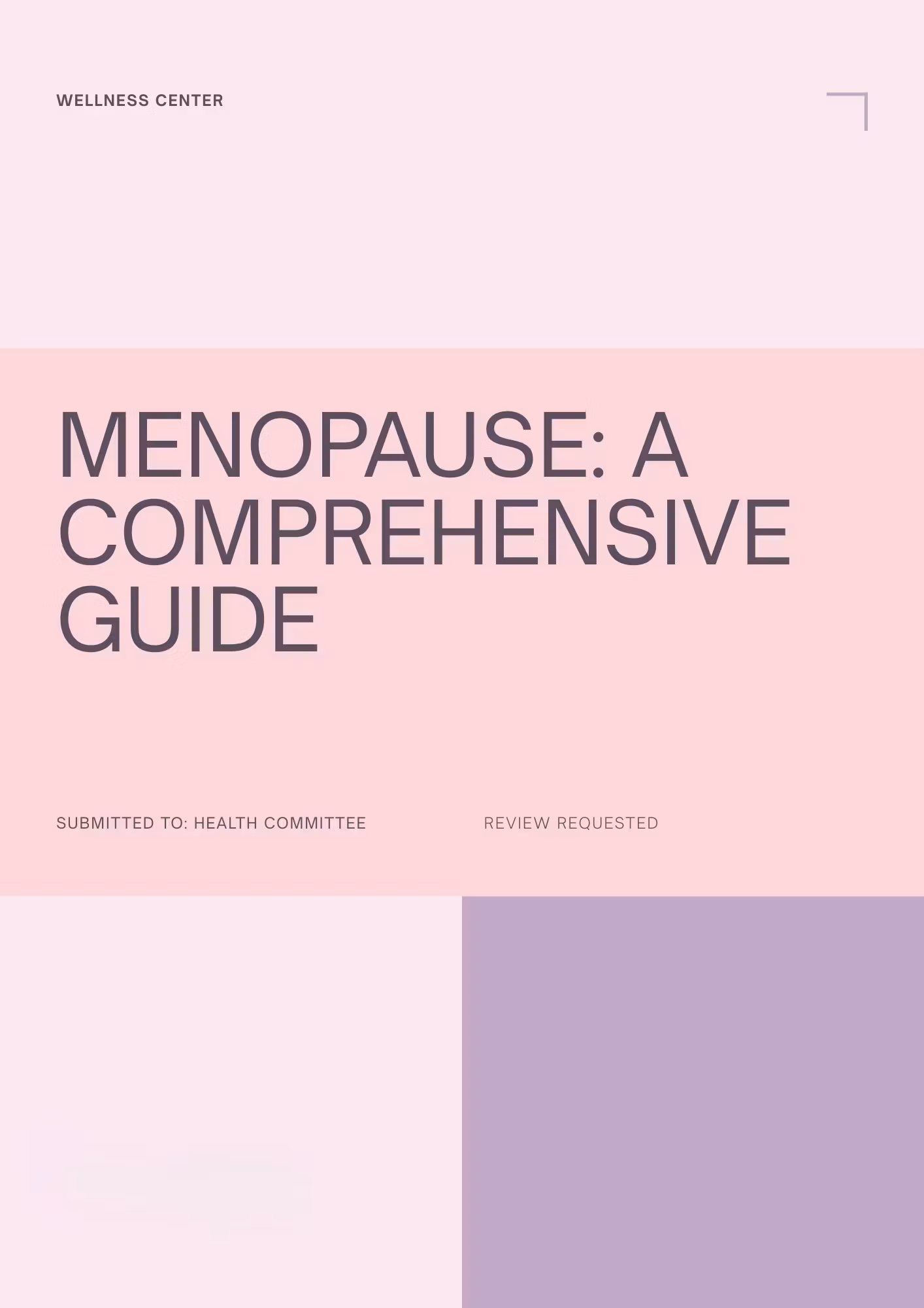The Pause in Menopause 