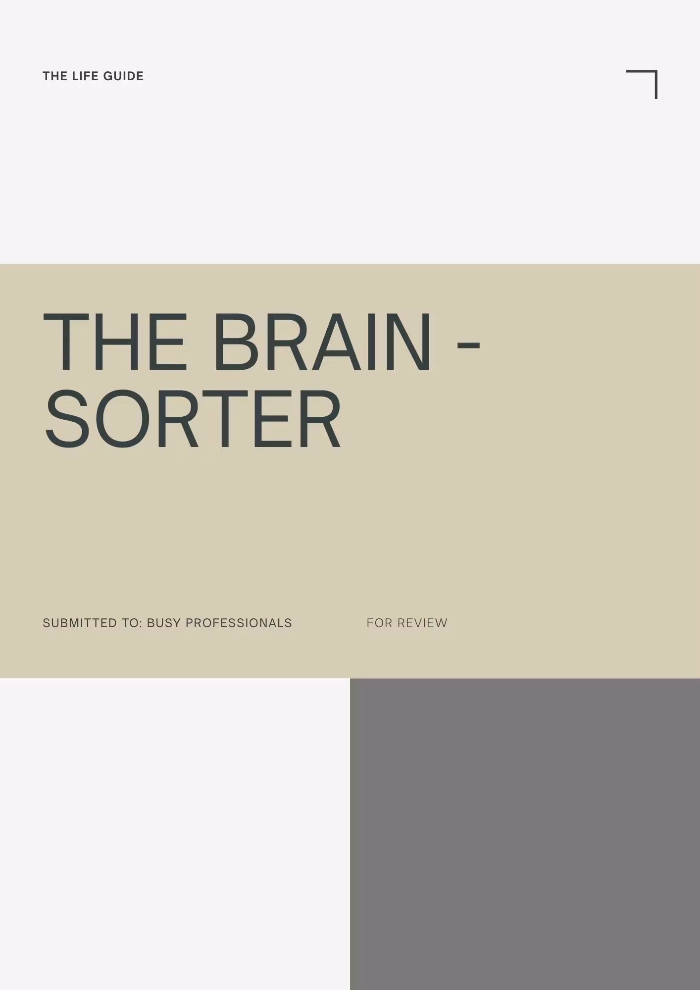 The Brain Sorter 