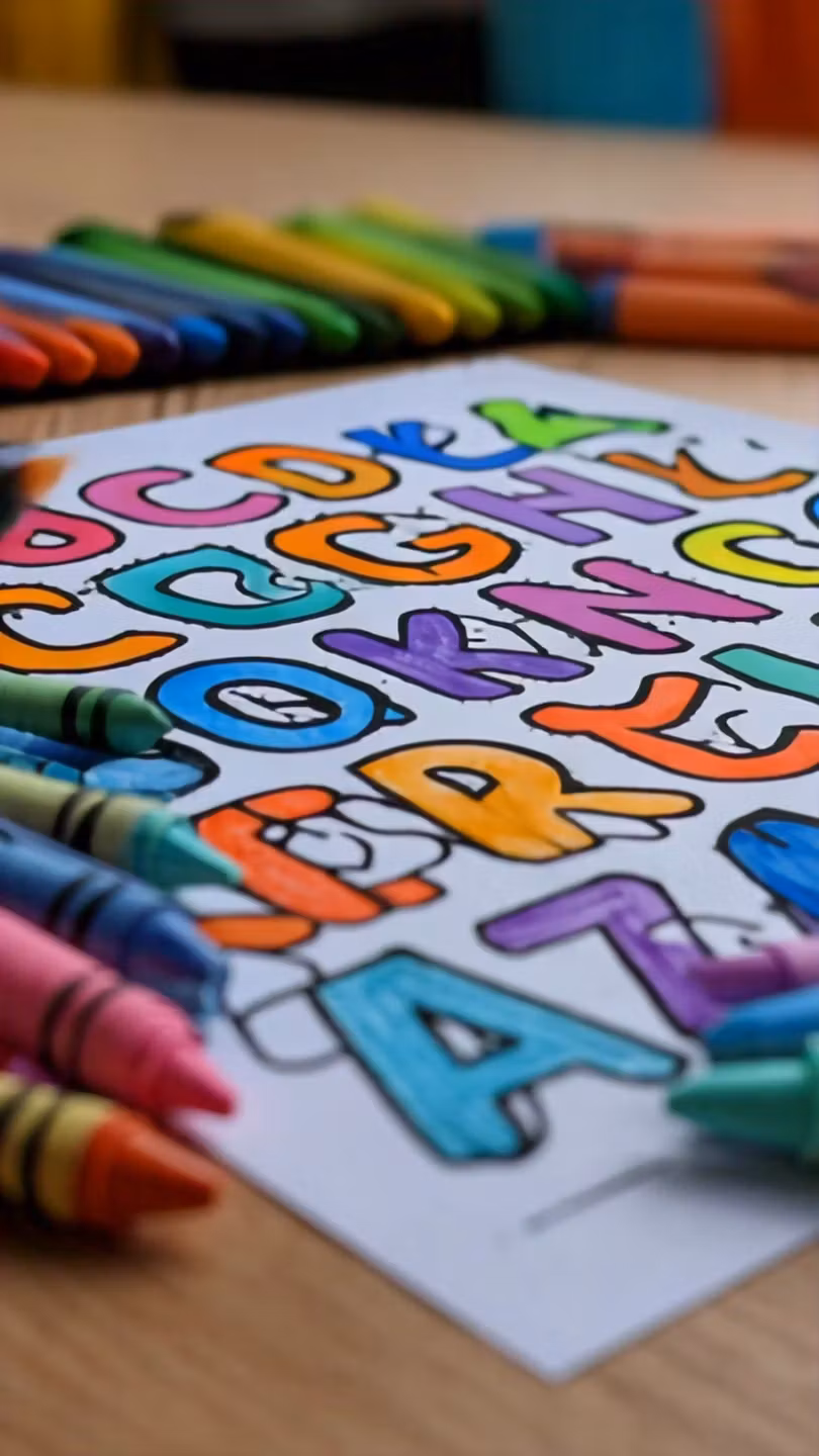 Colorful Fruit Alphabet