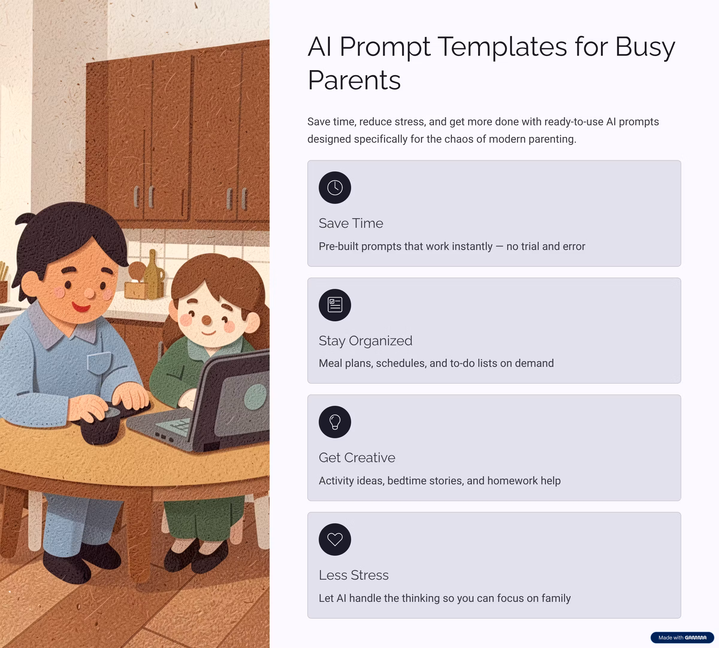 AI Prompt Templates for Busy Parents