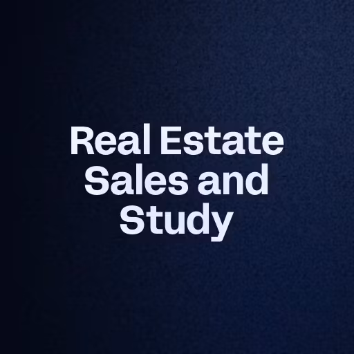 Real Estate Sales and Study