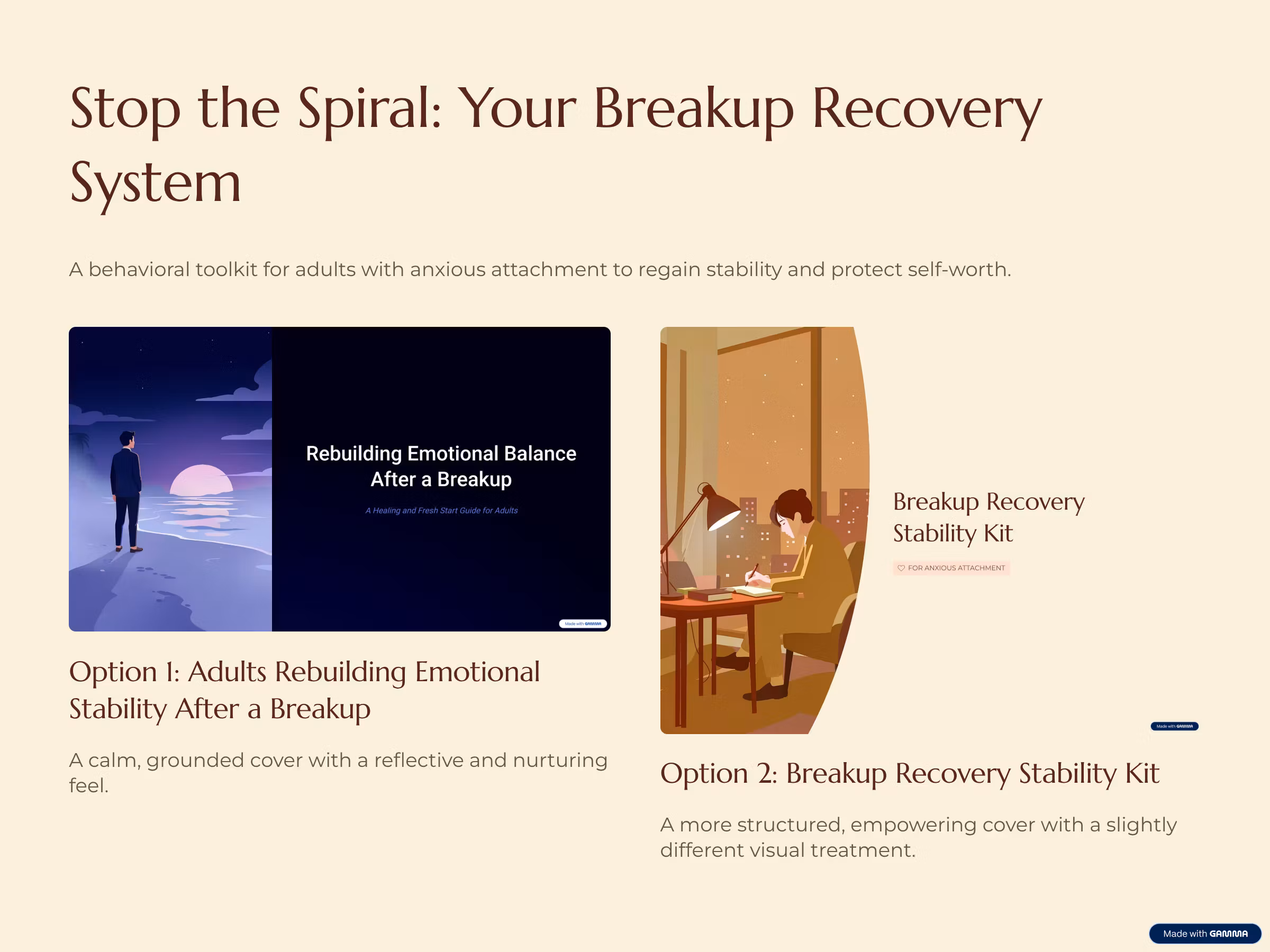 Breakup Rebuilding Hub
