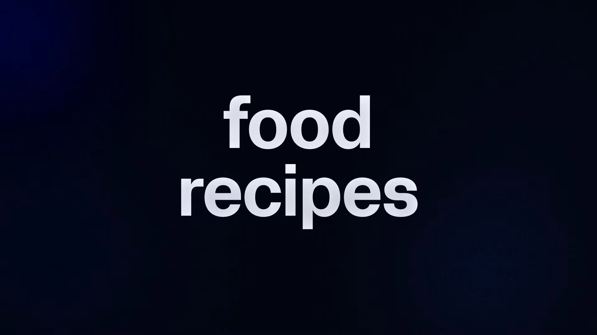 food recipes