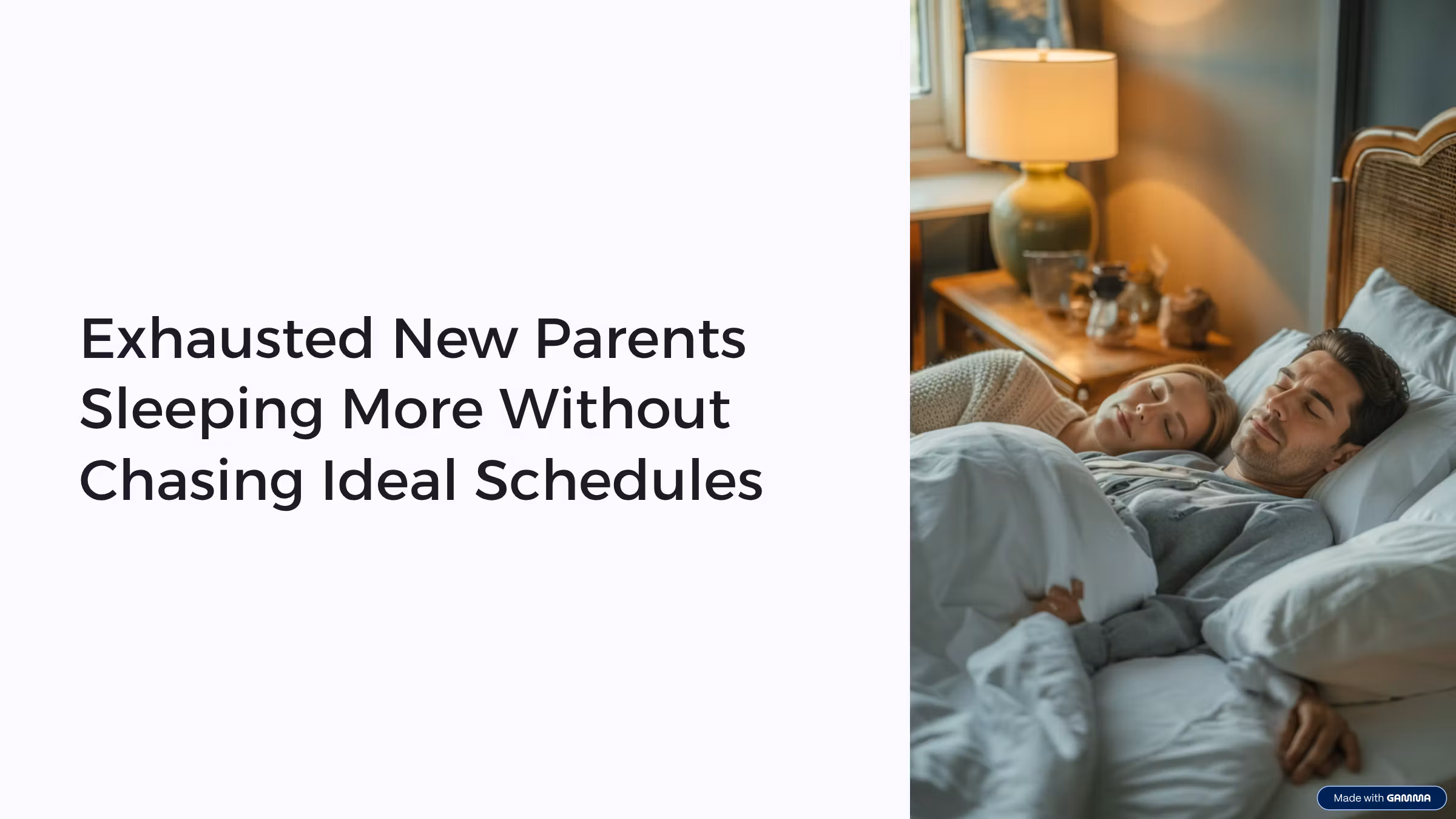 Exhausted New Parents Sleeping More