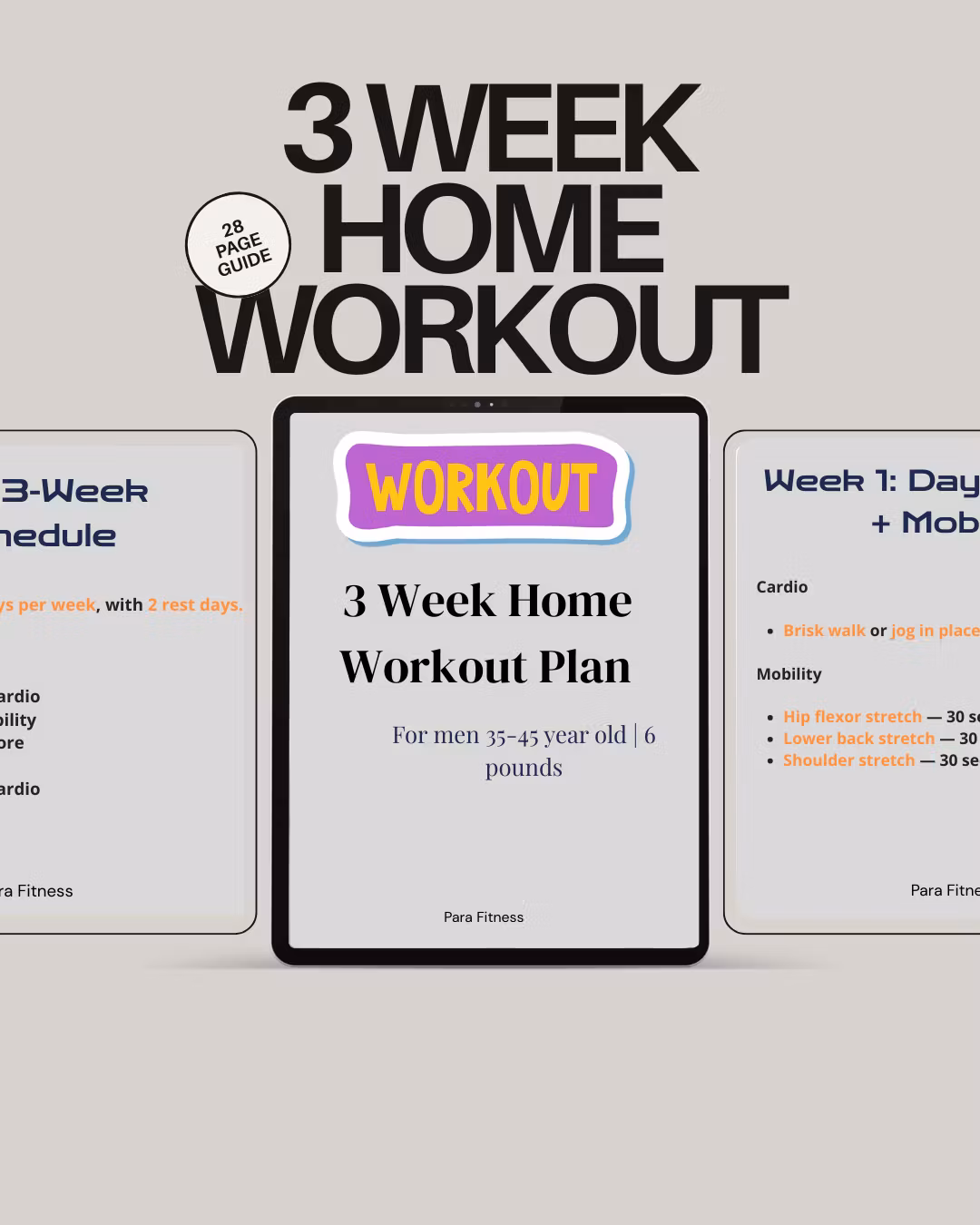 3 Week Home Workout Plan