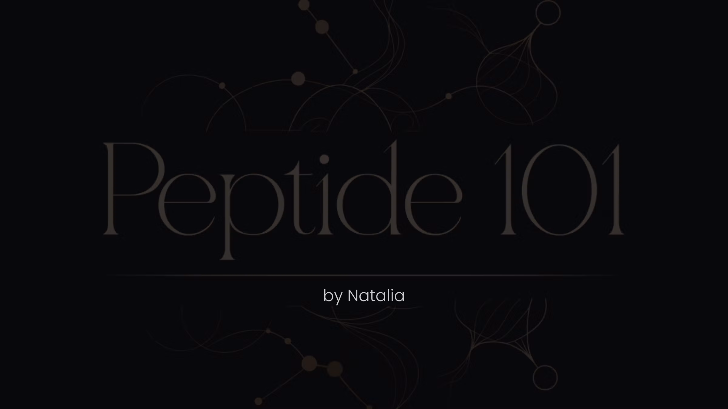 Peptide 101