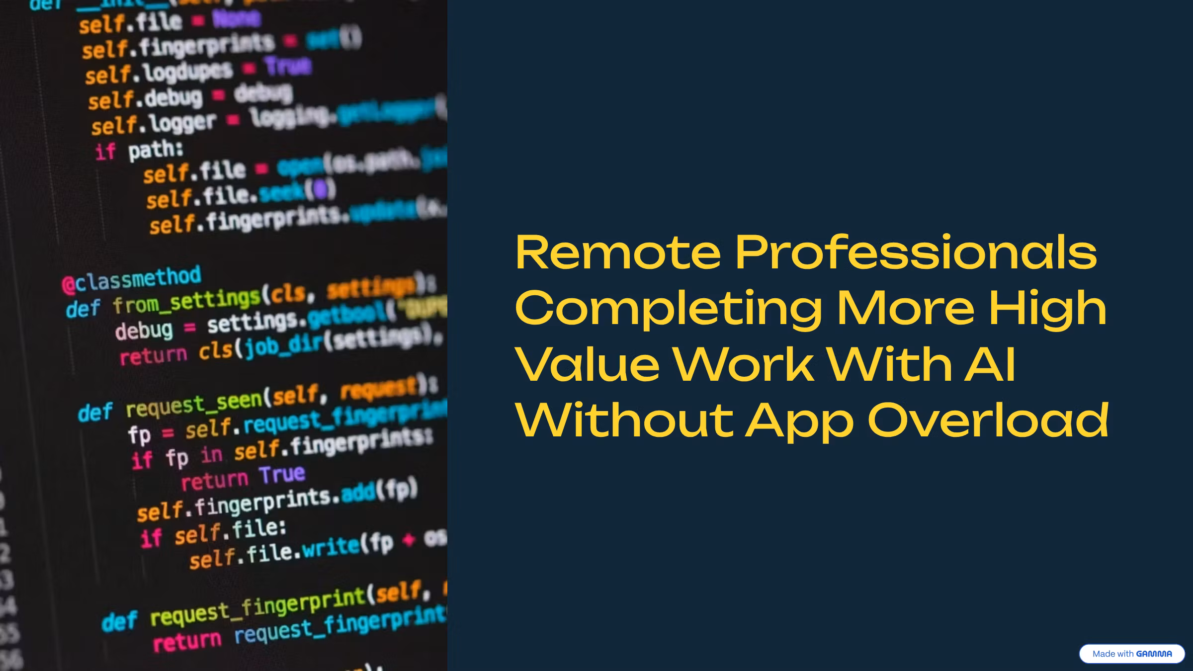 Remote Work: AI Without AI App Overload