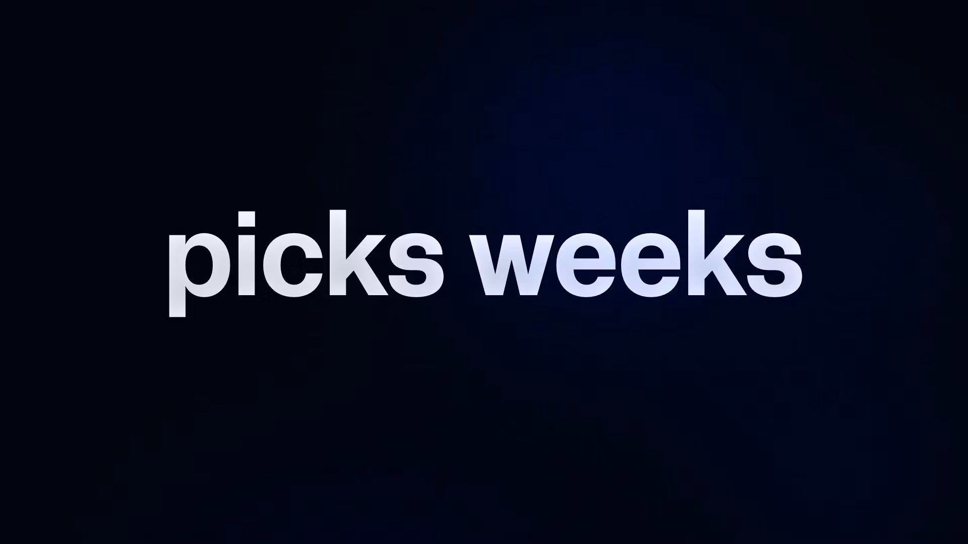 picks weeks