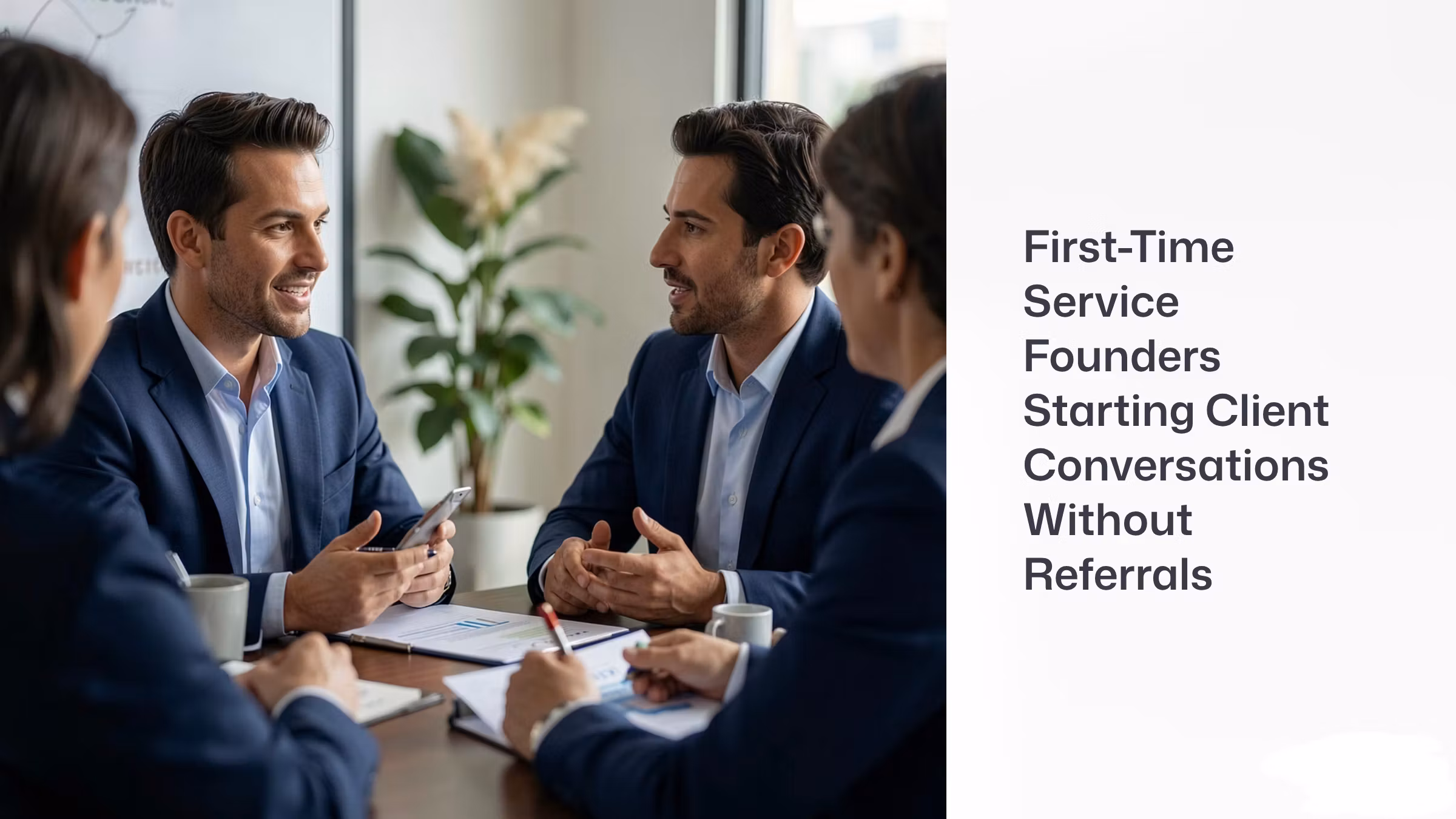 First-Time Service Founders Starting Client Conversations Without Referrals