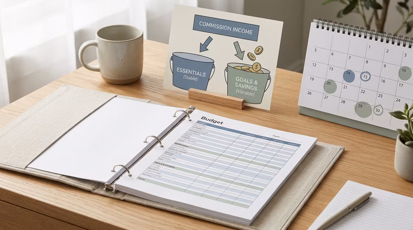 Commission Workers Budget Calmly Without Paycheck Panic