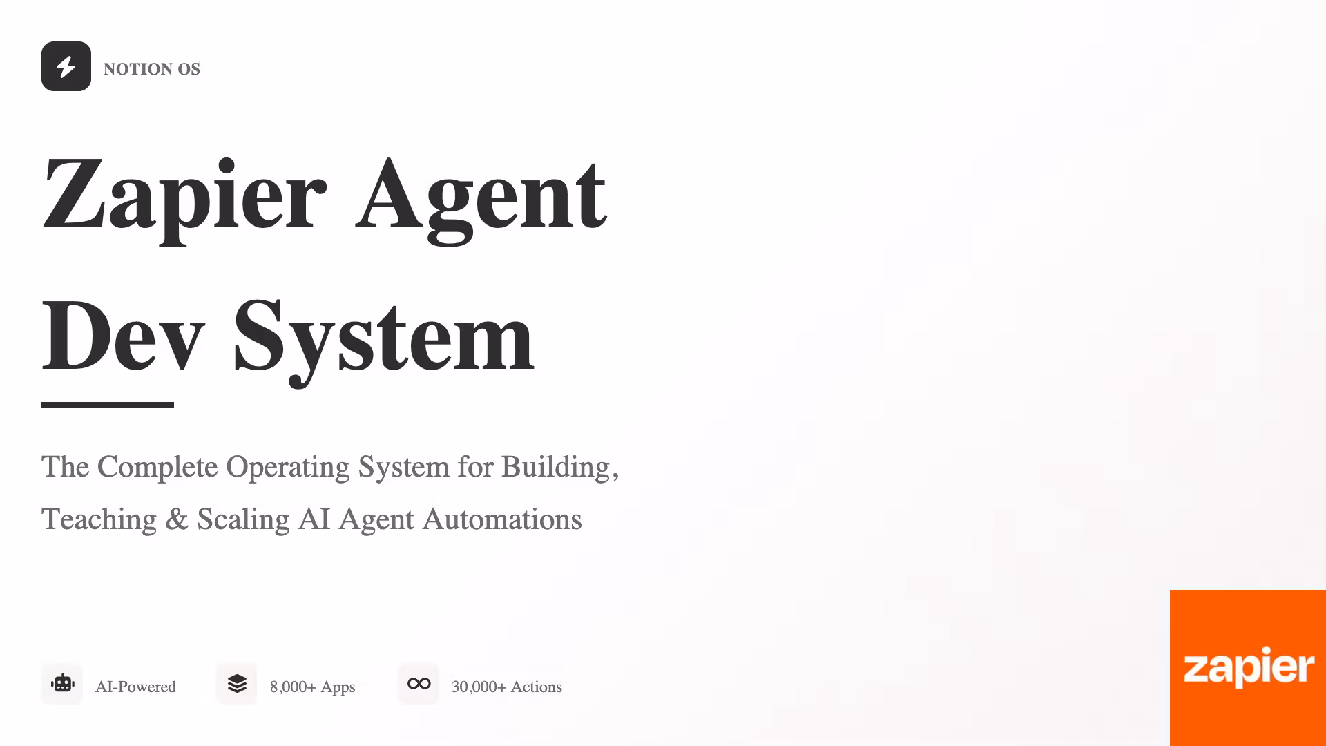 ⚡Zapier Agent Dev System - Notion OS
